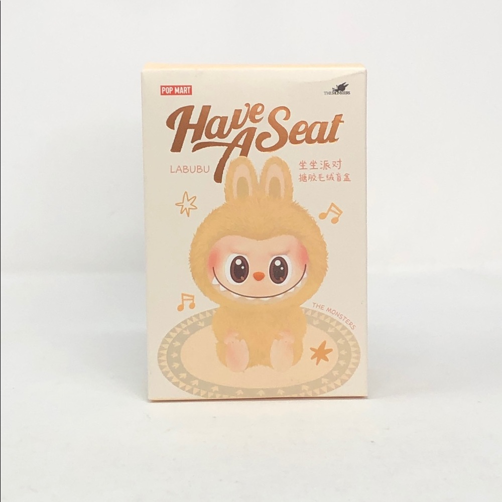 Pop Mart The Monster Have A Seat Labubu Authentic Sealed Blind Box